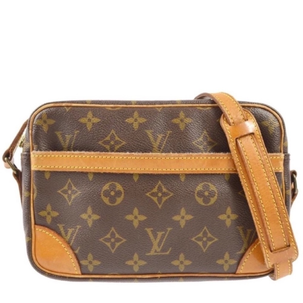 Authentic Louis Vuitton Trocadero 24 Crossbody Shoulder Bag Purse Tote